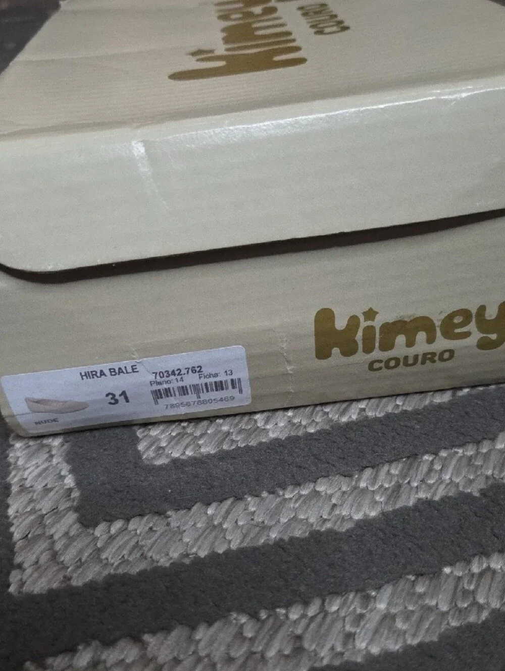 Kimey | Girls Classic Round-Toe Ballet Flats in Nude
